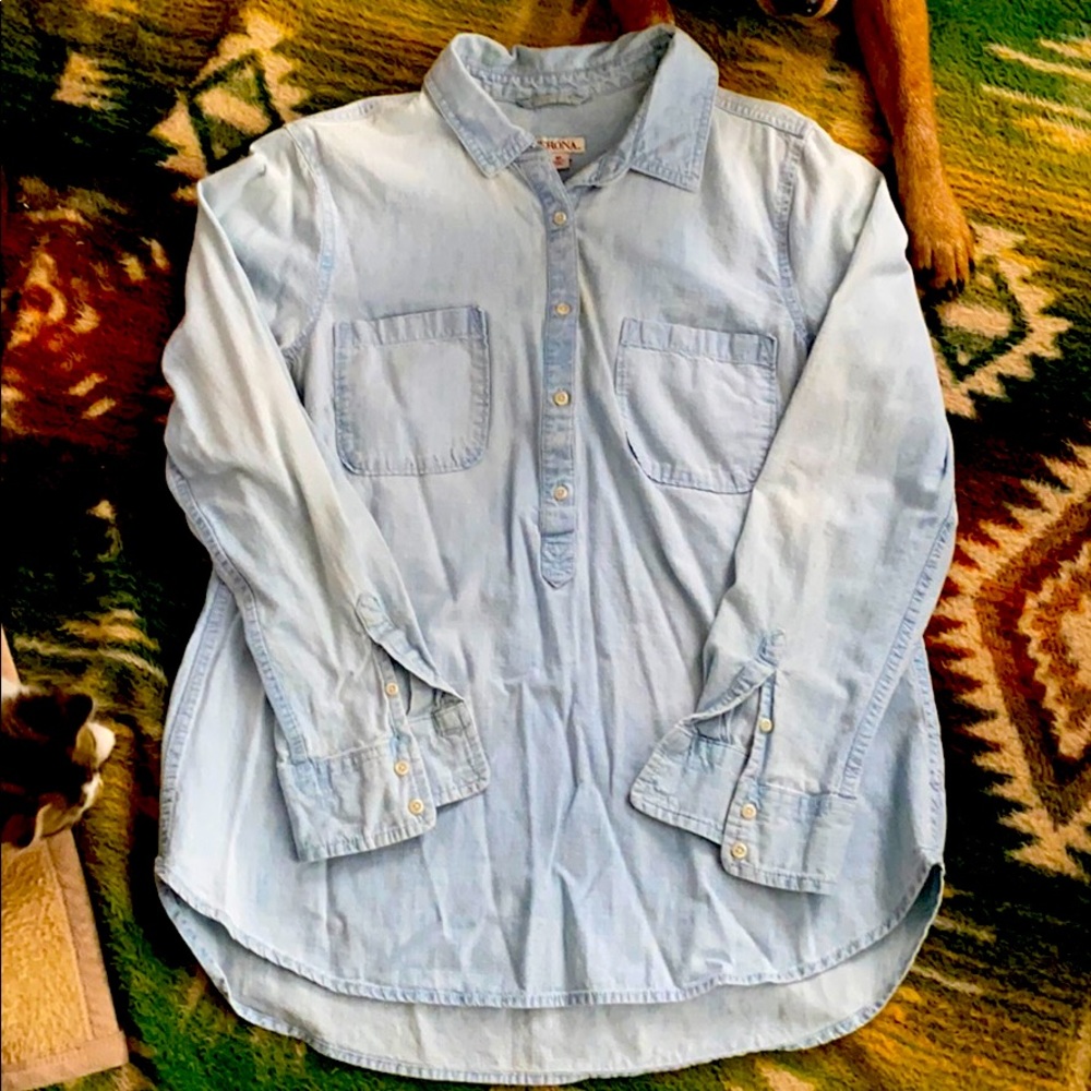 Denim Quarter Button Down